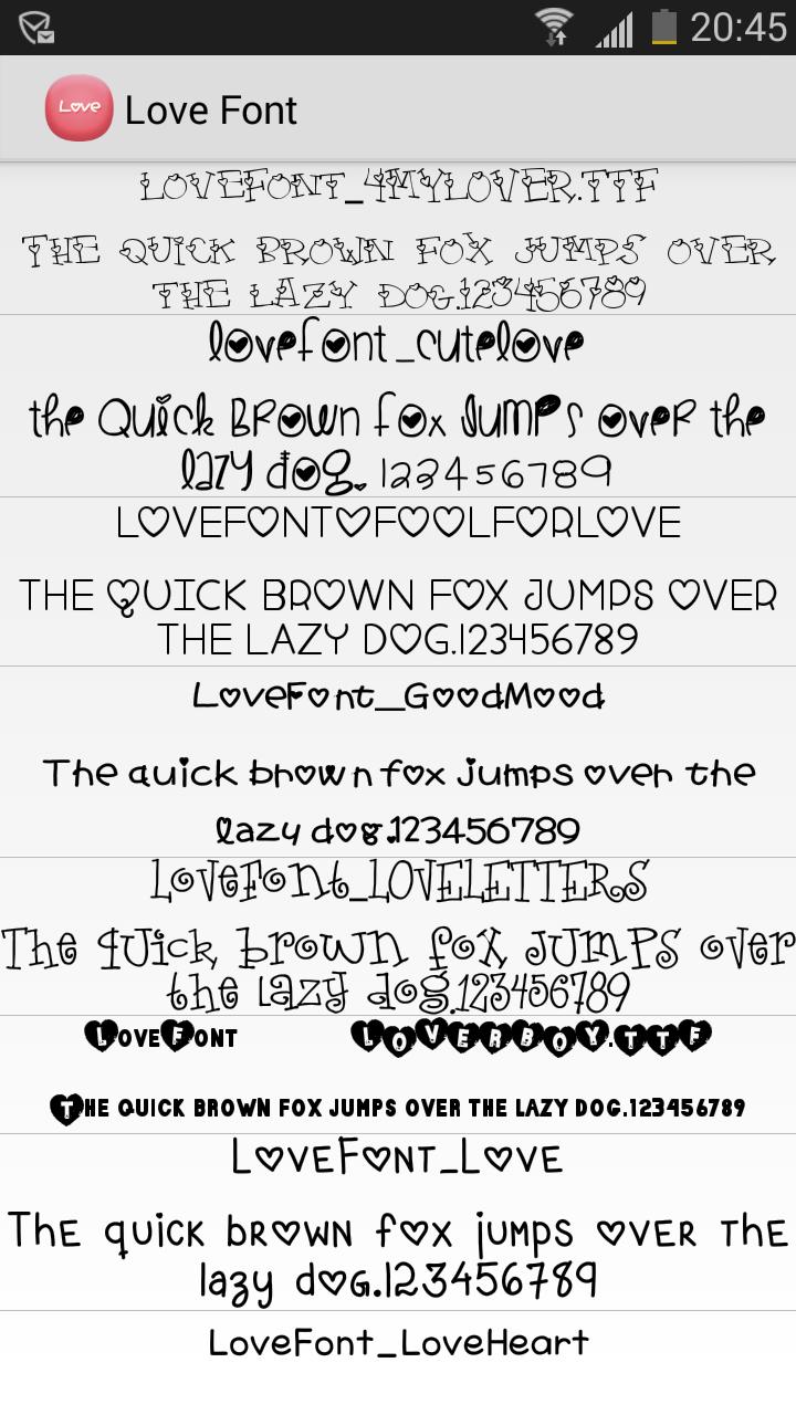 Love Font