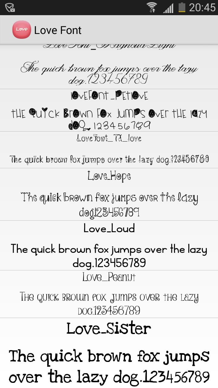 Love Font