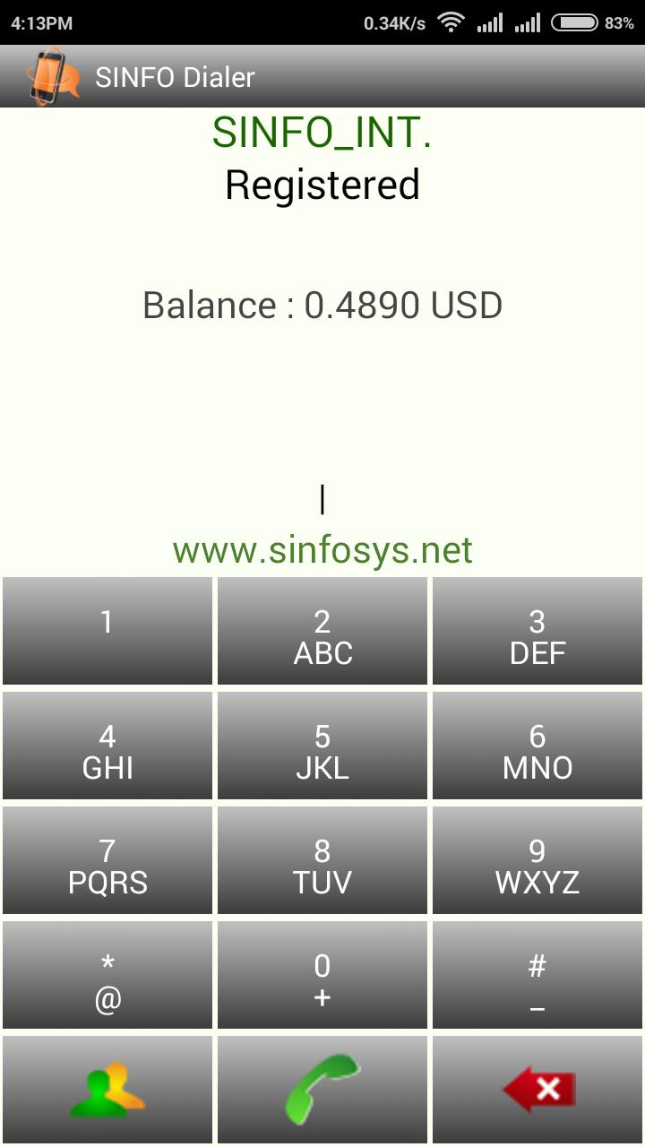 Sinfo Dialer