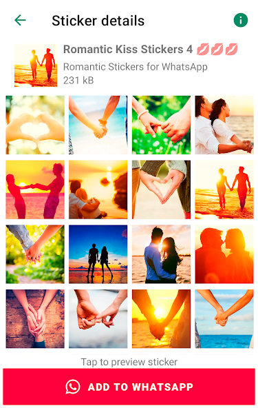 Love stickers for WhatsApp