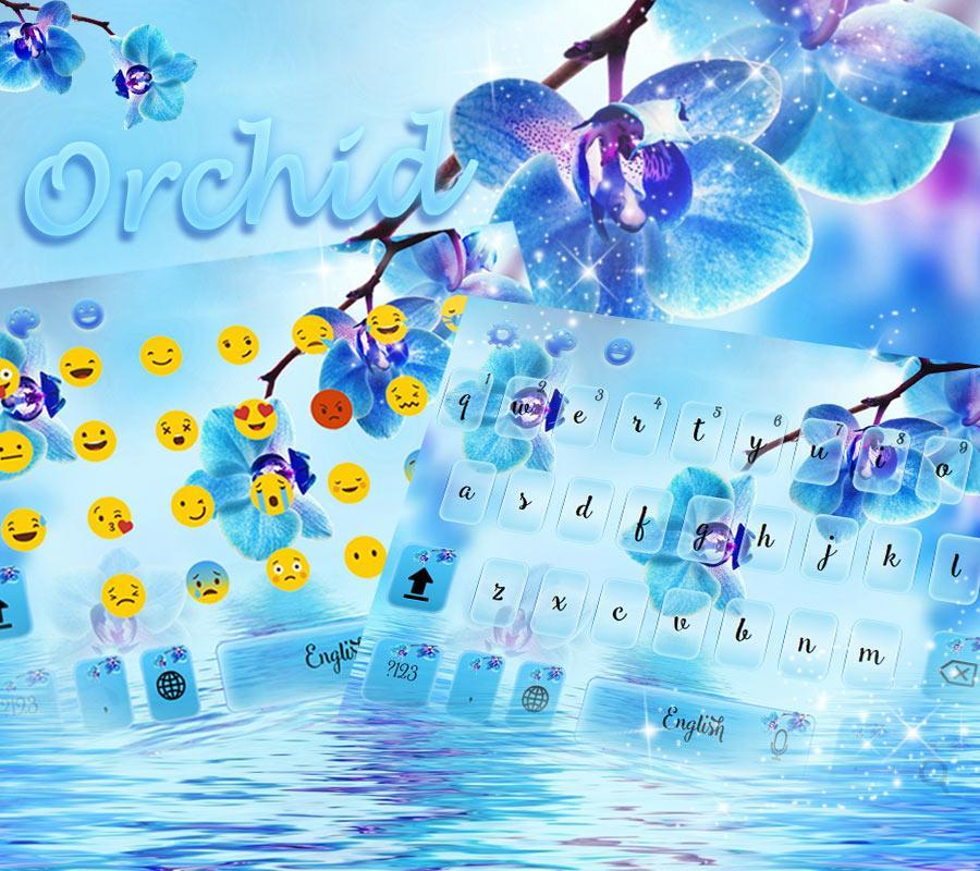 Blue orchid Keyboard theme