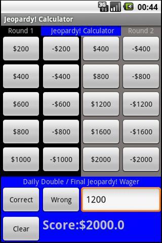 Jeopardy! Calculator