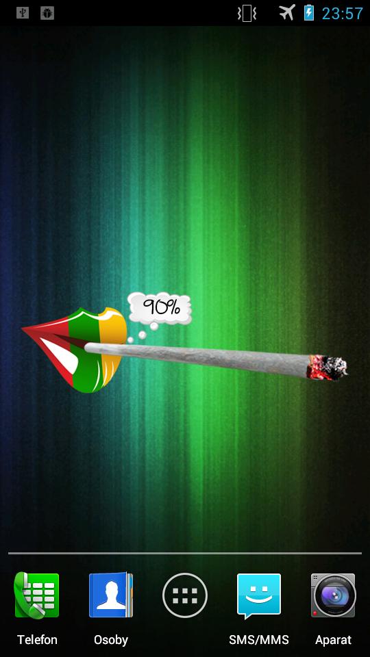Cannabis Joint Battery Widget
