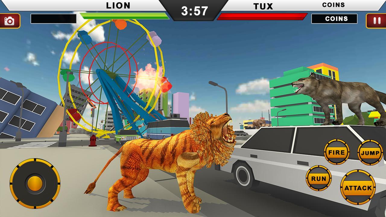 Wild Lion Rampage : Lion City Attack Simulator