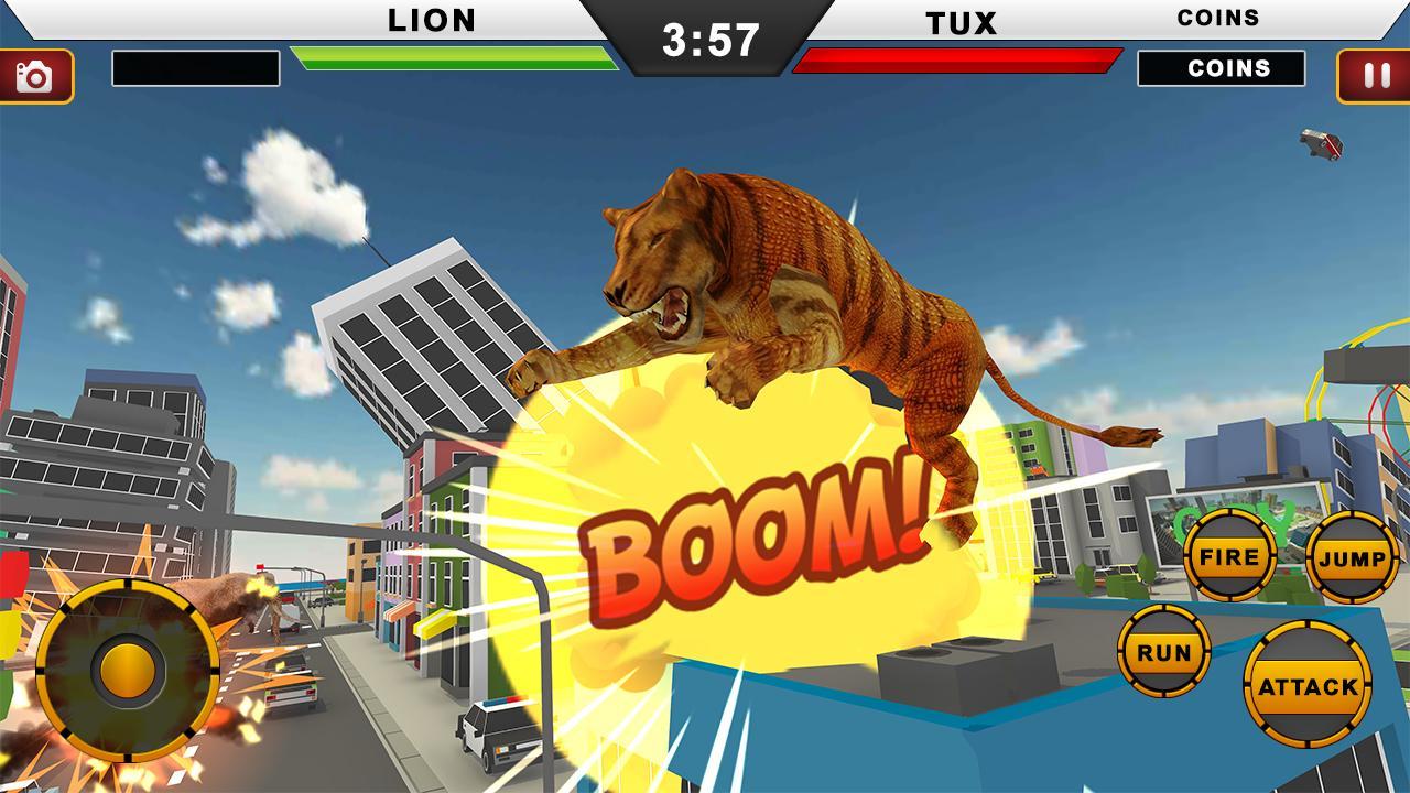 Wild Lion Rampage : Lion City Attack Simulator