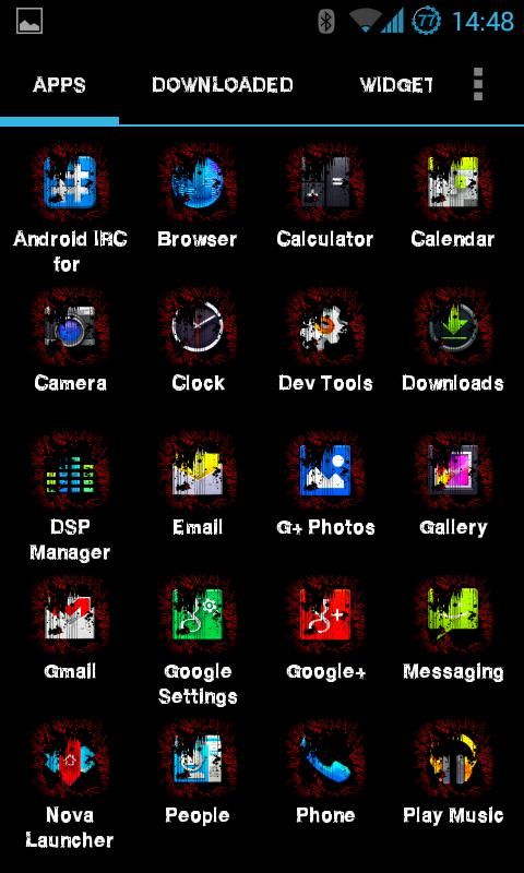 Skull Grunge HD Icon Pack