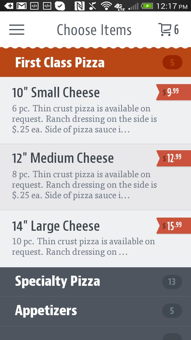 First Class Pizza: Tustin