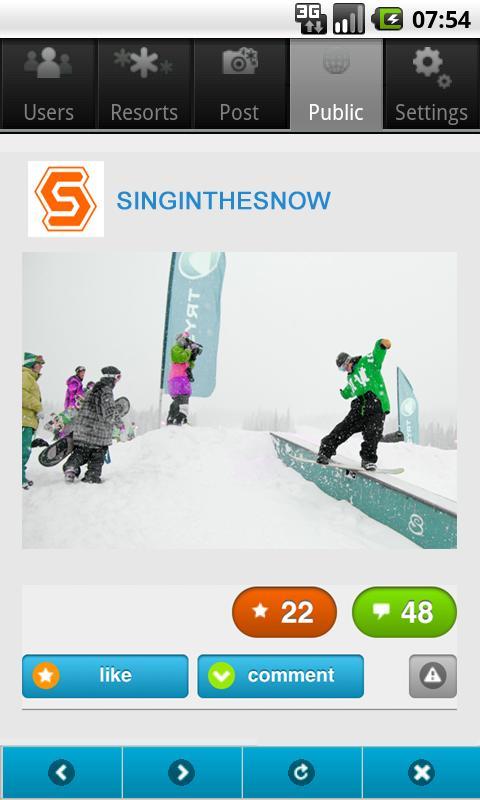 Snowy! ski, snowboard social