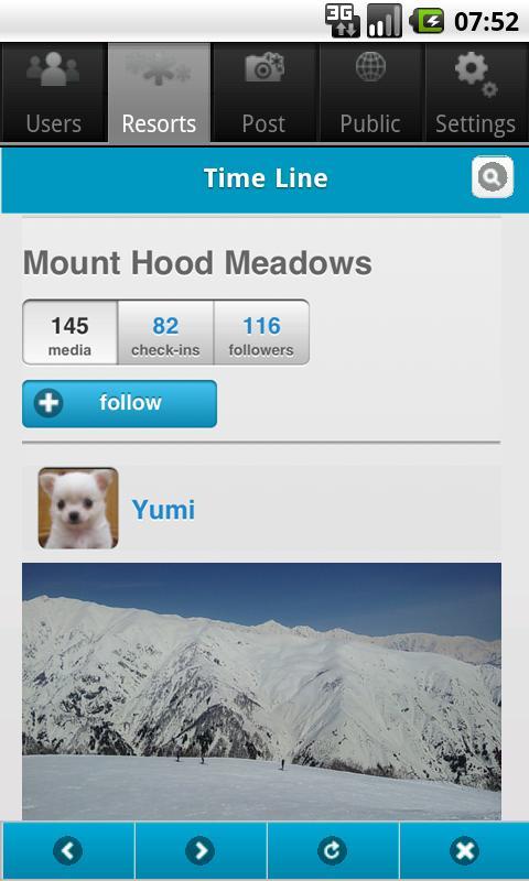 Snowy! ski, snowboard social