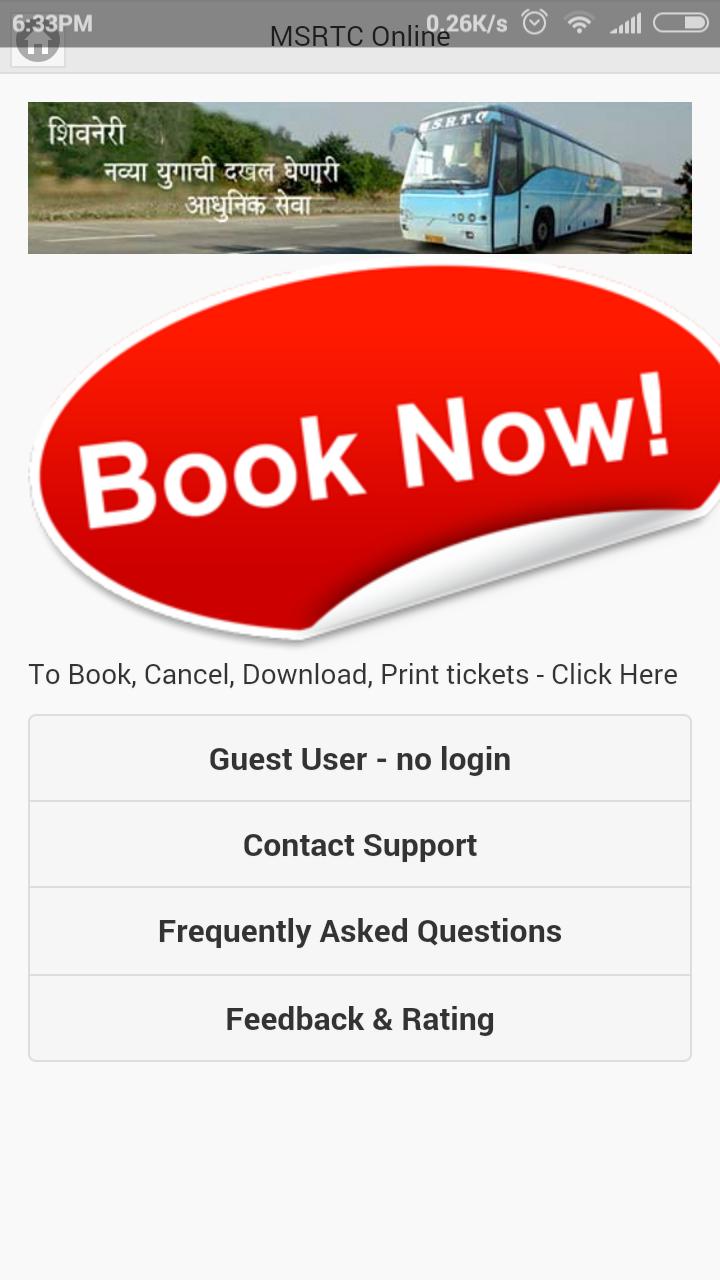 Book MSRTC Online Ticket