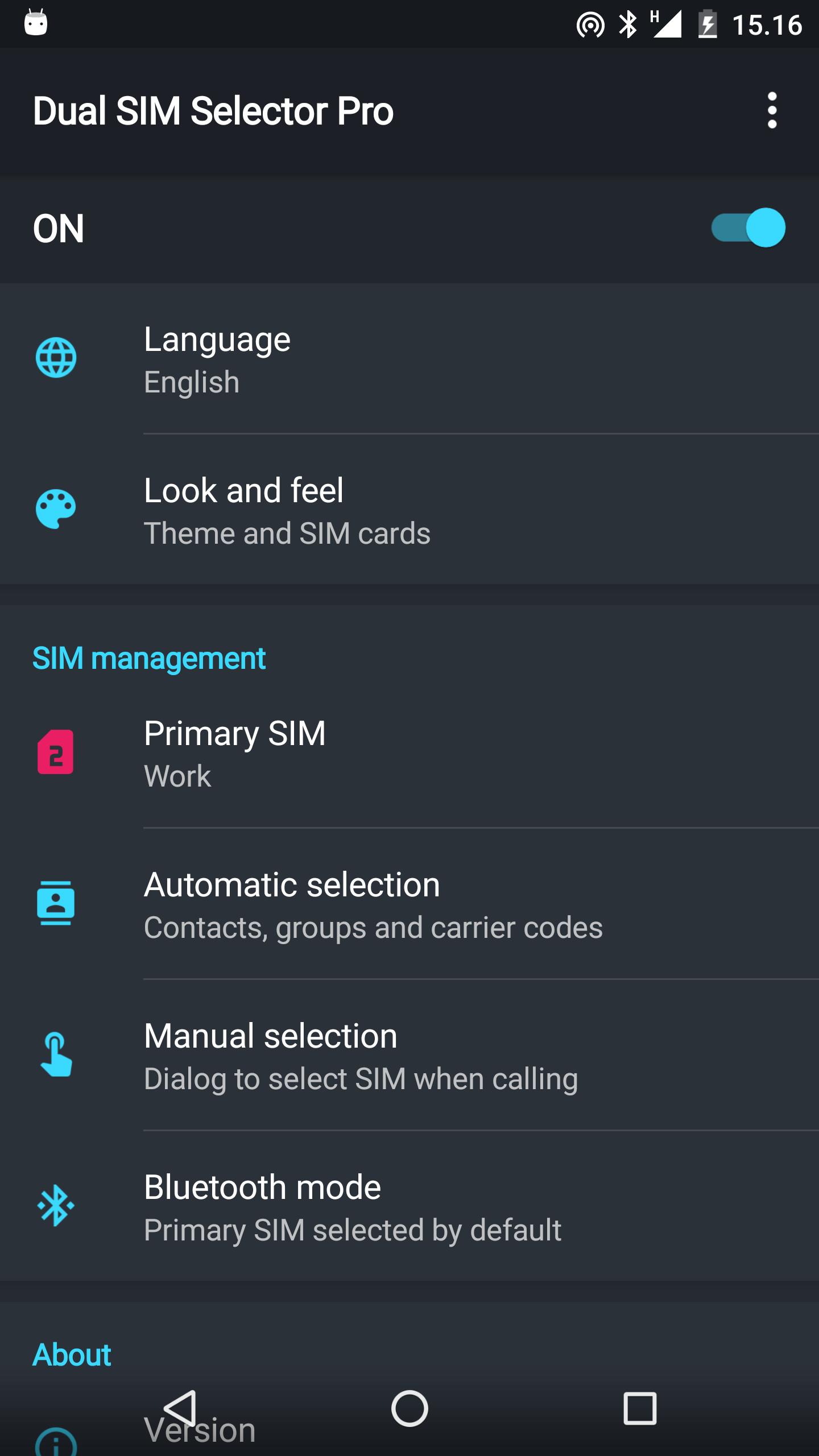 Dual SIM Selector