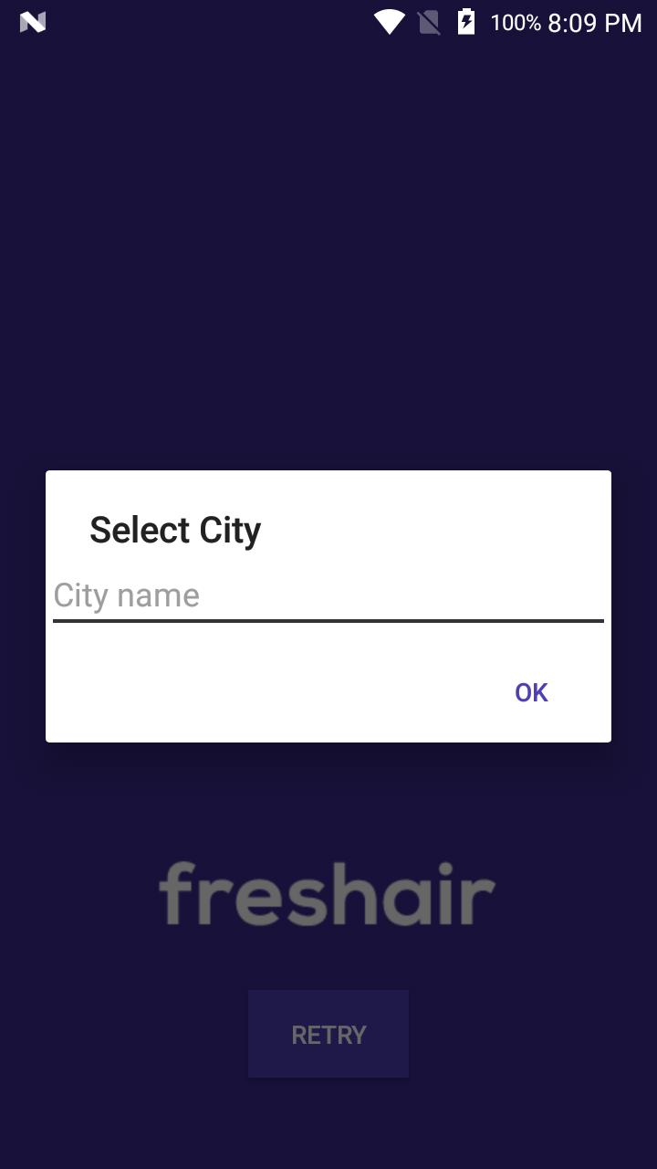 Fresh air - Weather App