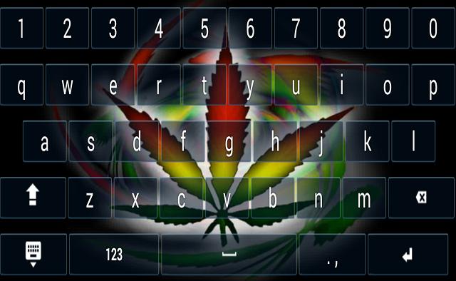 Marijuana 3D Keyboard Themes
