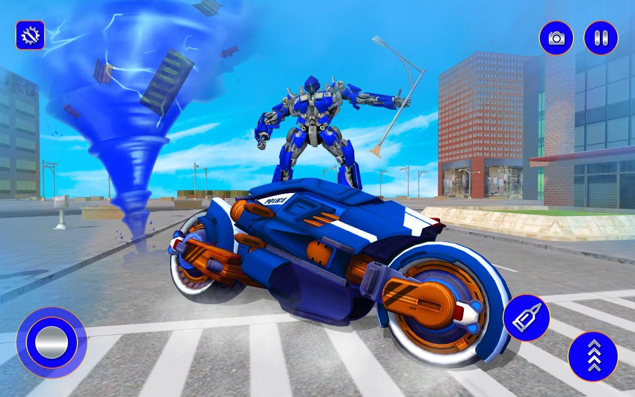 Police Tornado Robot