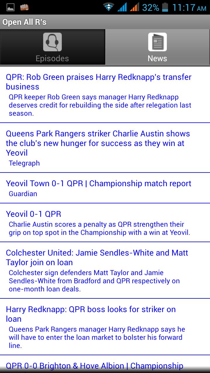 Open All R's - QPR Podcast App