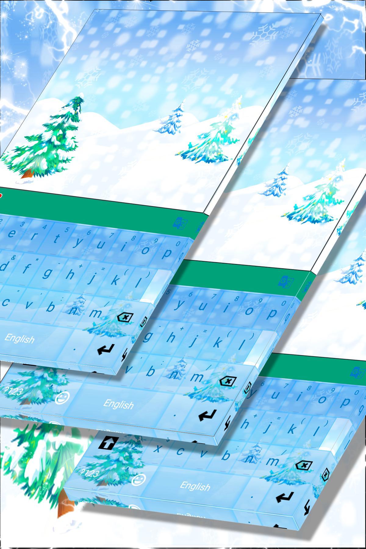 Winter Snow Keyboard Theme