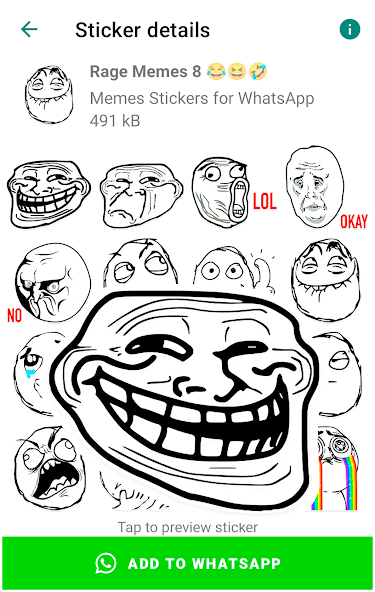 Meme Stickers for WhatsApp