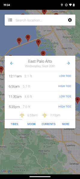 My Tide Times - Tables & Chart