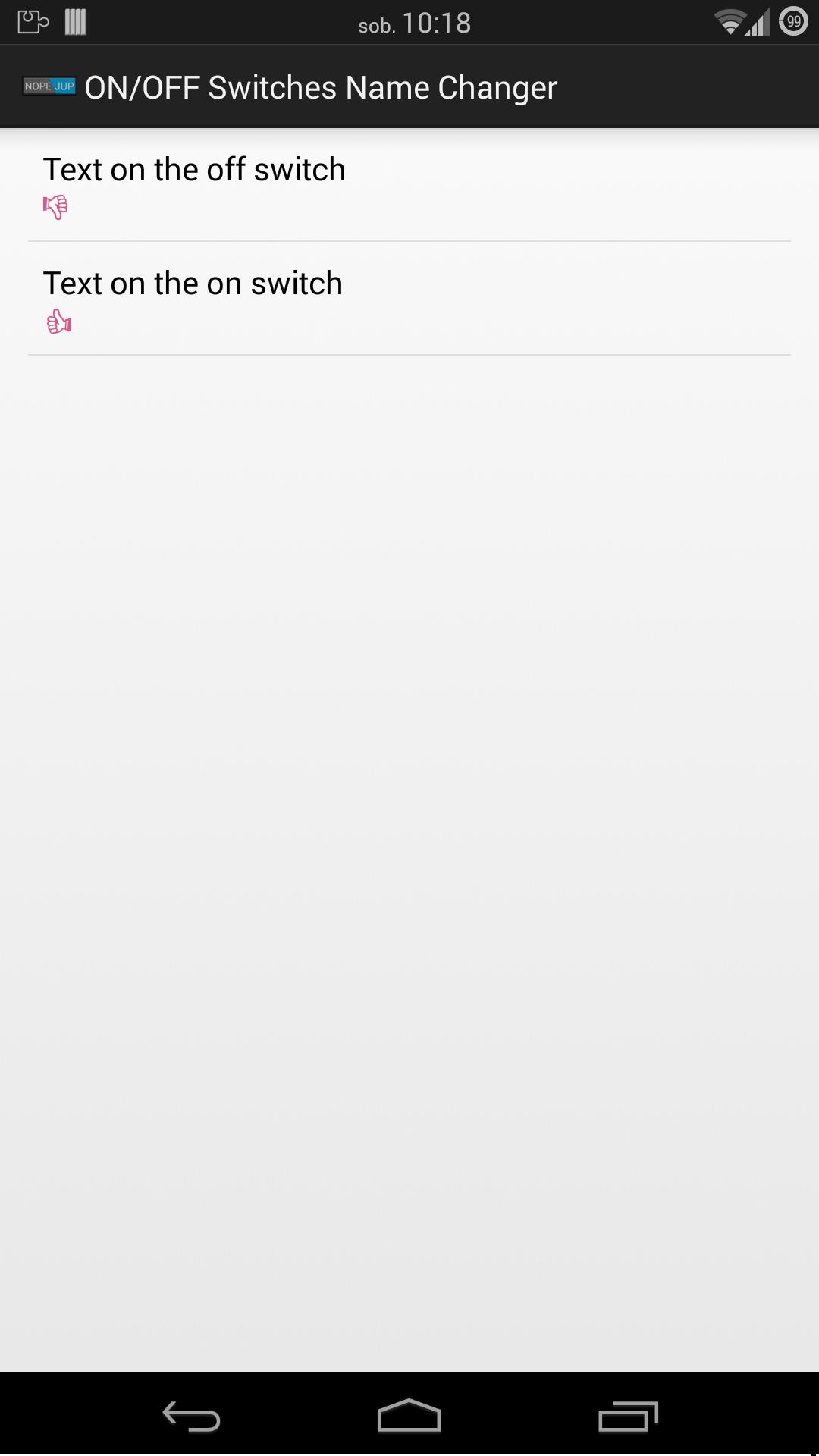 ON/OFF Switches Name Changer