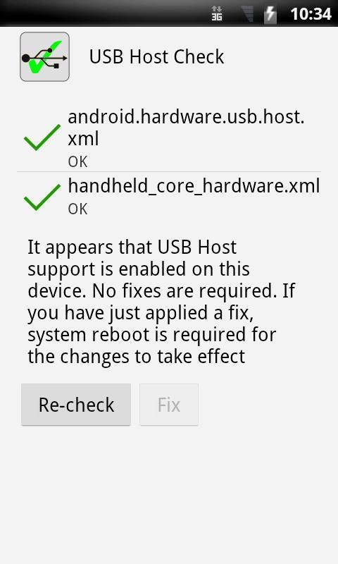 USB Host Check