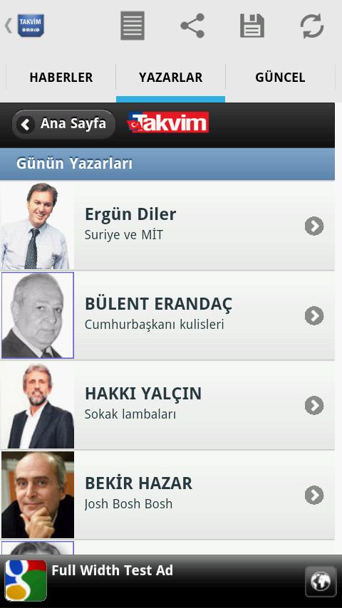 Takvim Gazetesi Droid