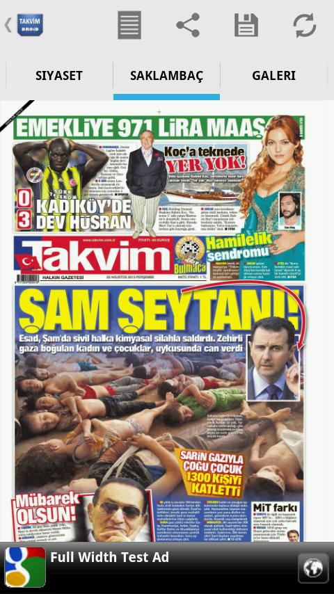 Takvim Gazetesi Droid