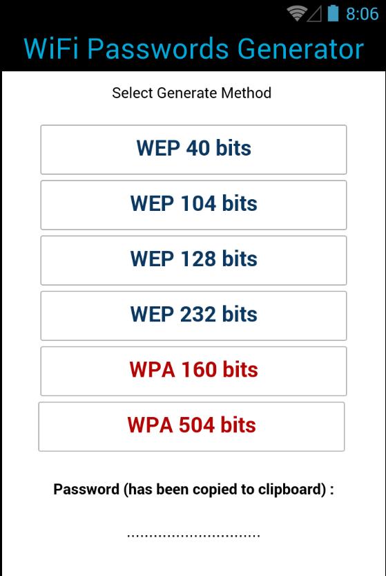 Free WiFi Passwords Generator