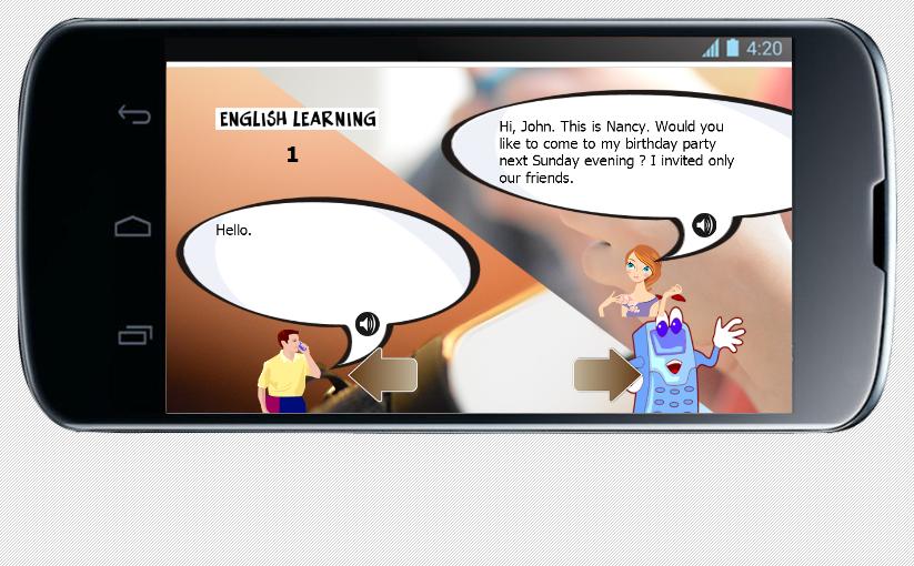 Learning english spoken invite