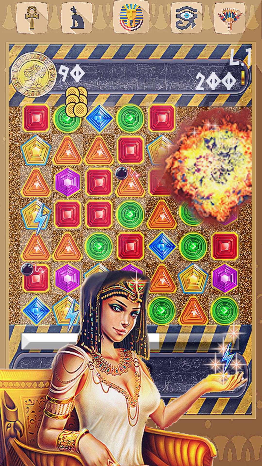 Cleopatra Match 3 Jewels Quest