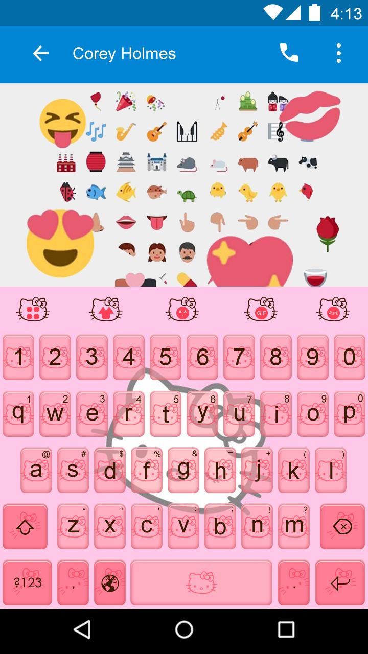 Hello,Kitty-Emoji Keyboard