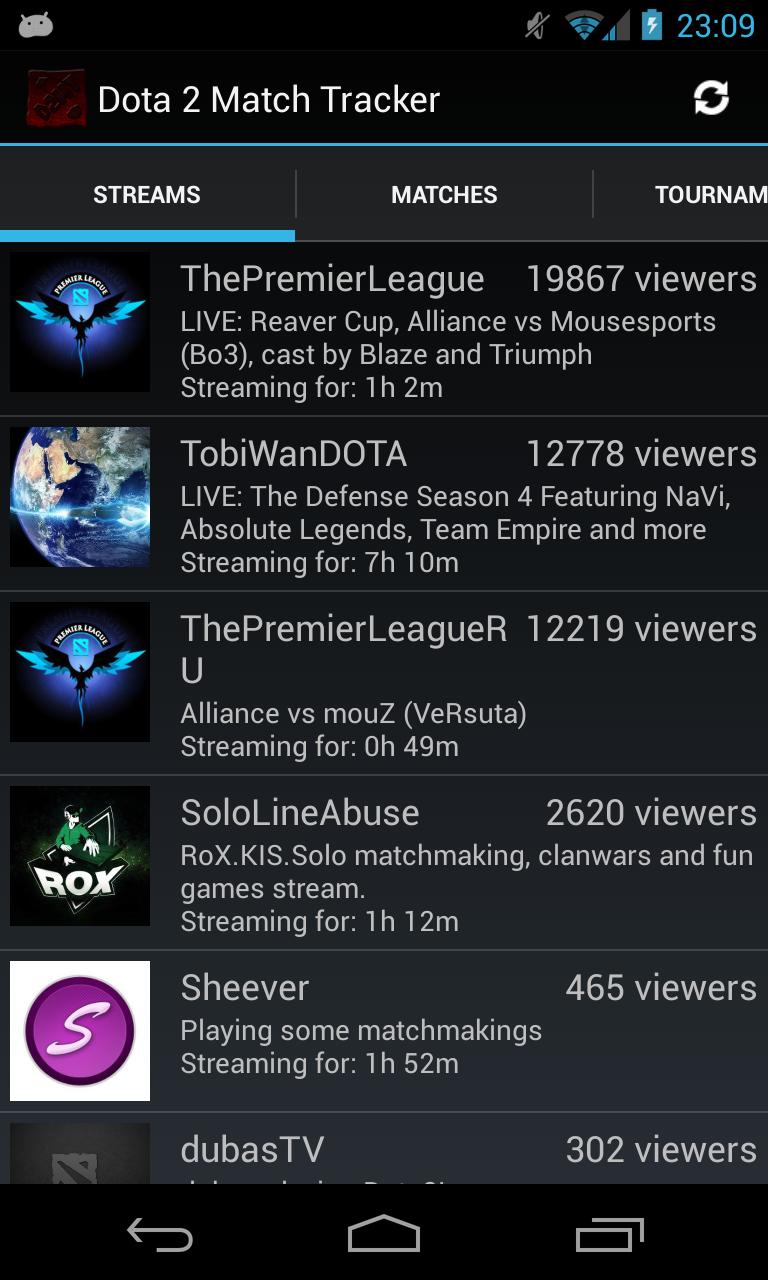 Dota 2 Match Tracker