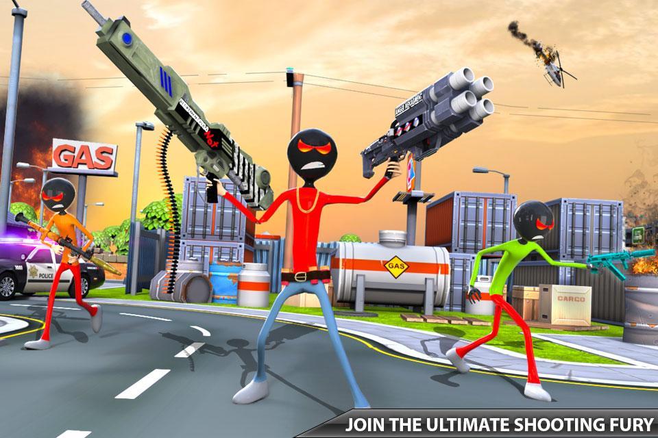 Stickman Crime simulator: Real stickman games