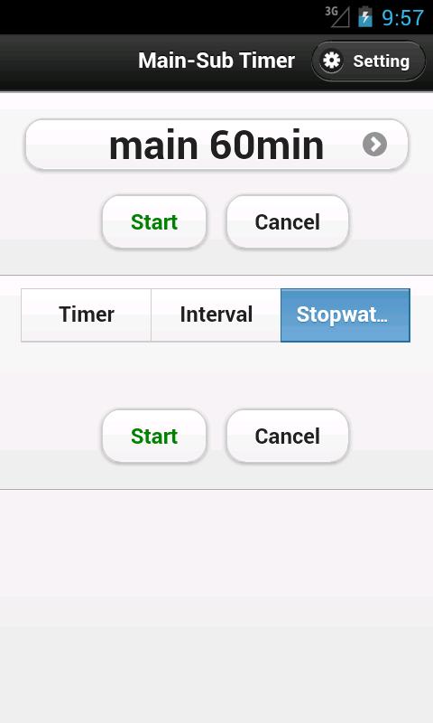 Main-Sub Timer