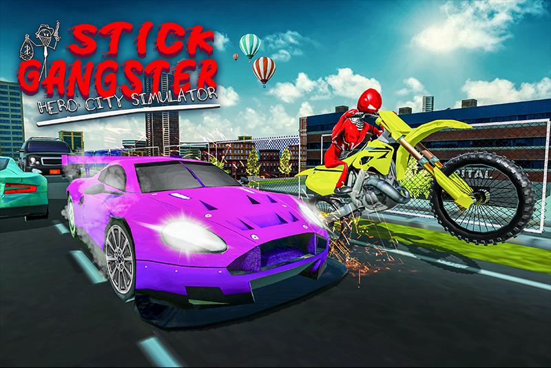 Stick Gangster Hero City Simulator