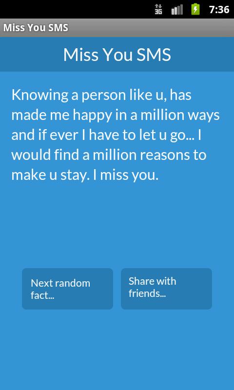 Miss You SMS