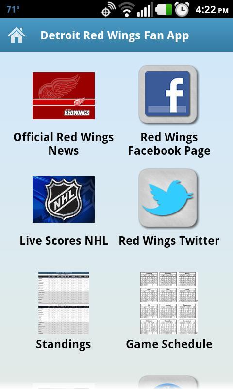 Detroit Red Wings Fan App