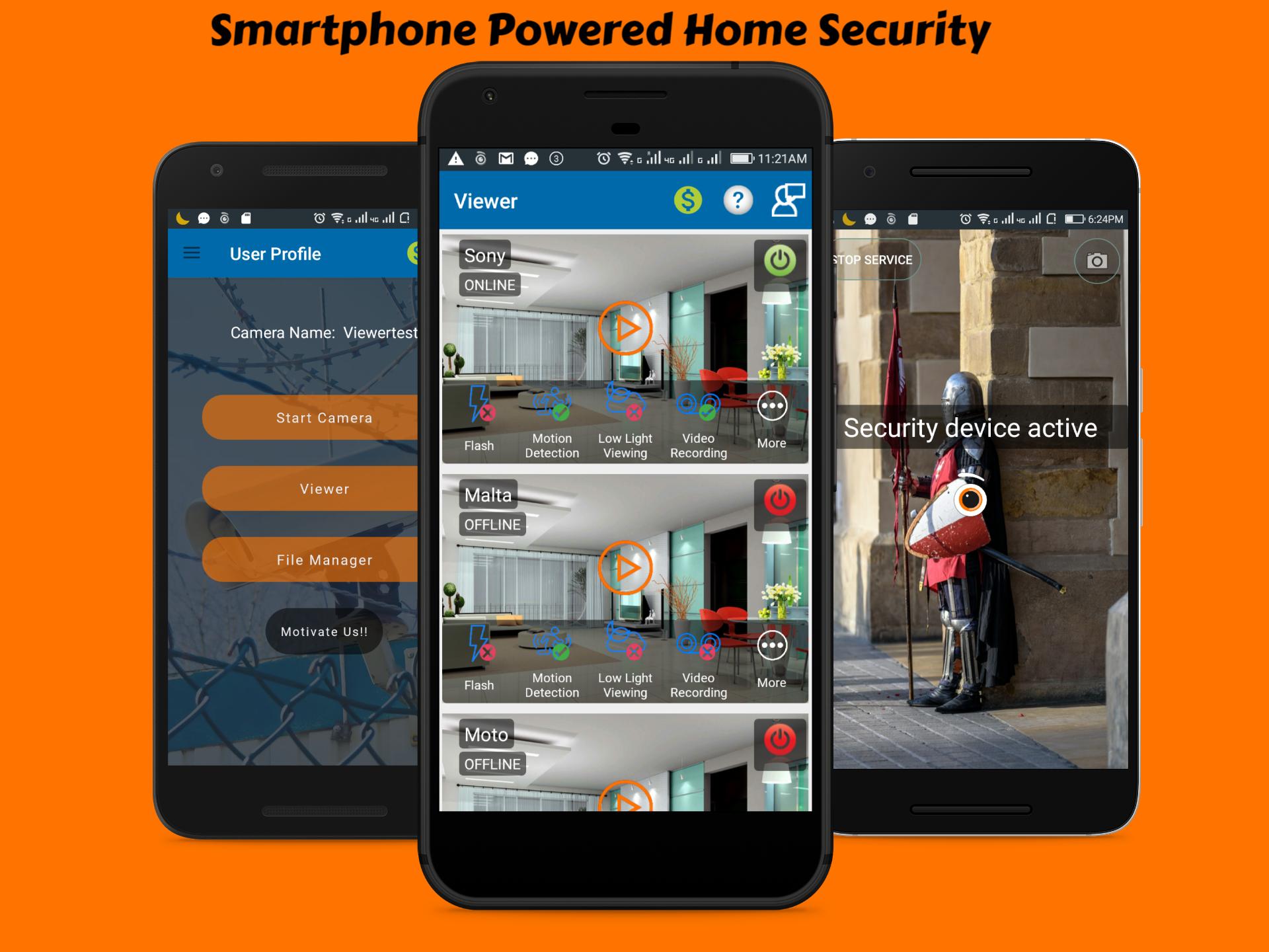 CCTV Home Security Camera Using Mobile -Odineye