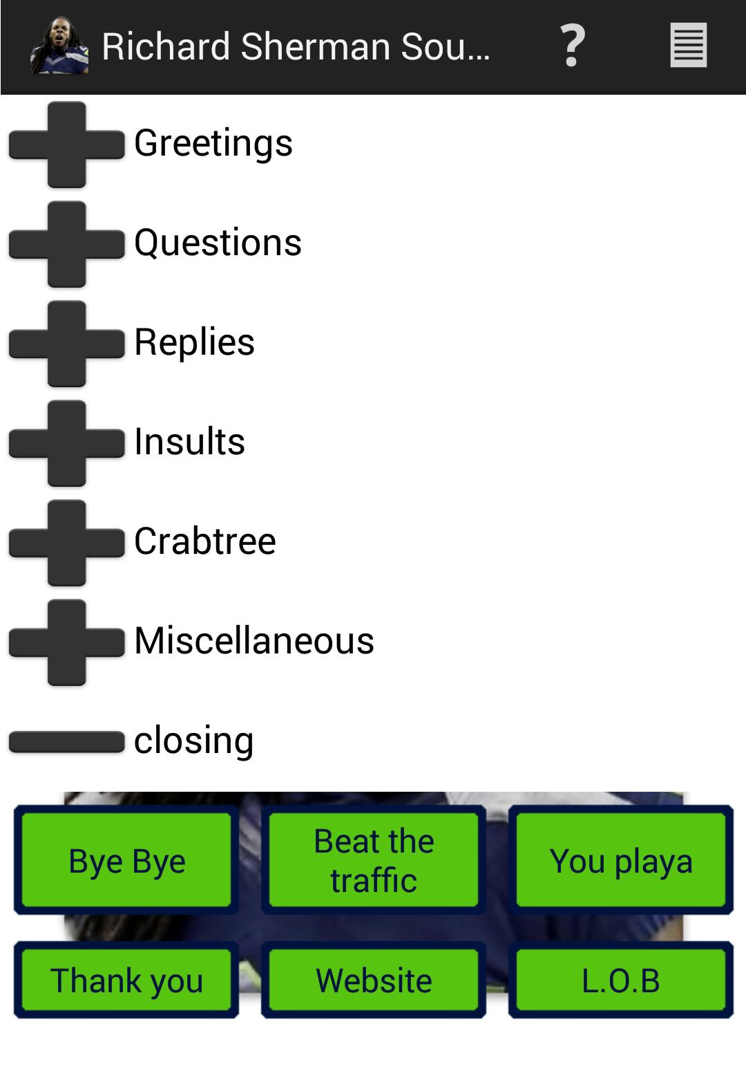 Richard Sherman Soundboard