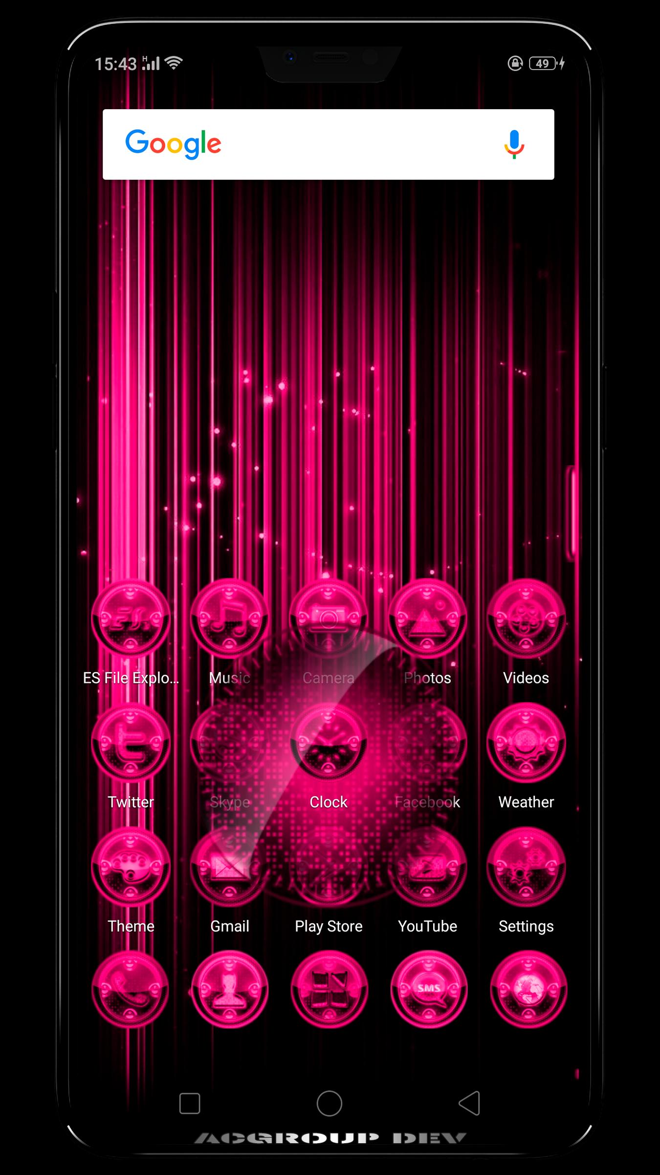 Next Launcher 3D Prings Theme