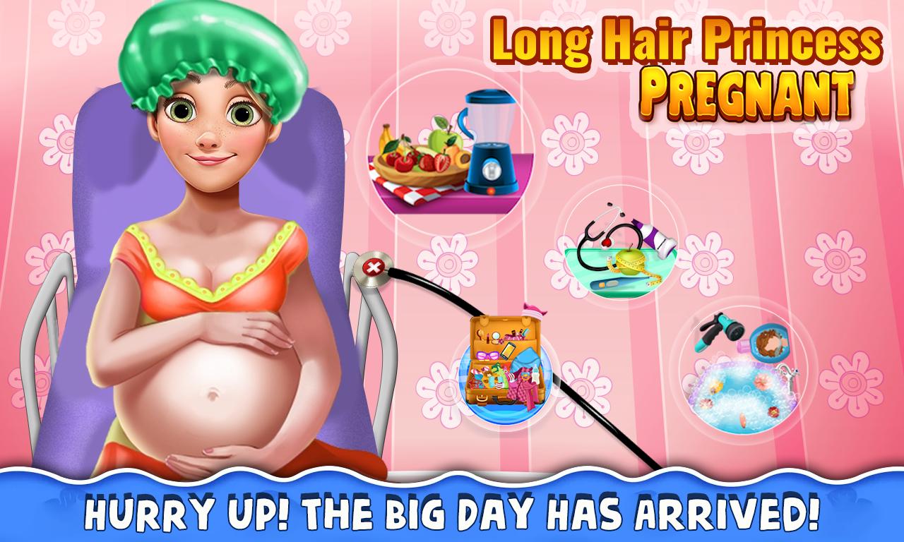Long Hair Pregnant Mommy