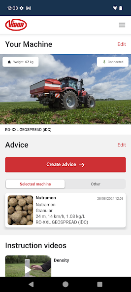 Vicon Spreading Charts