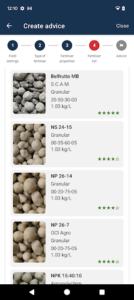 Vicon Spreading Charts