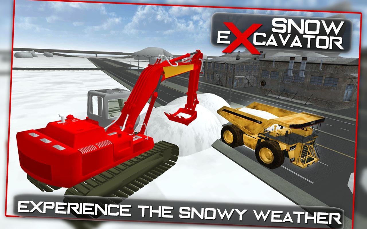 Heavy Excavator Snow Rescue