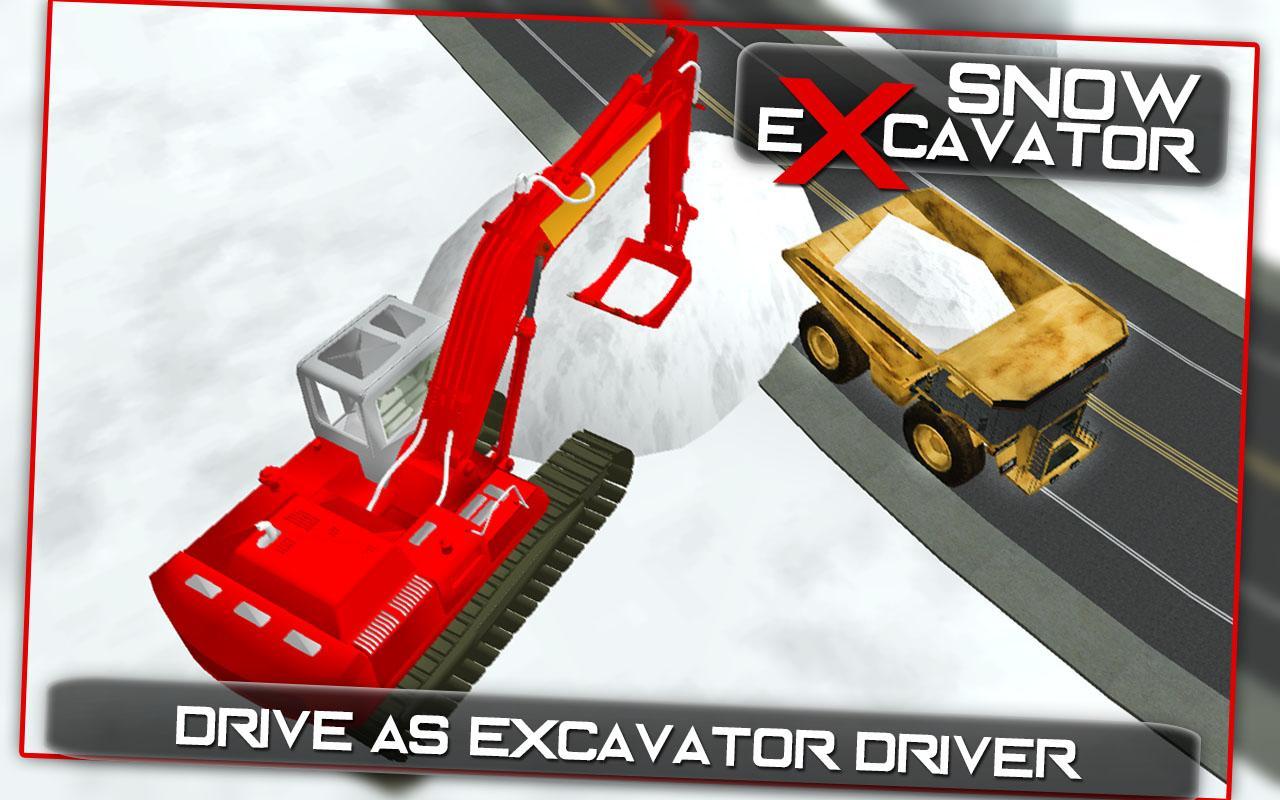 Heavy Excavator Snow Rescue