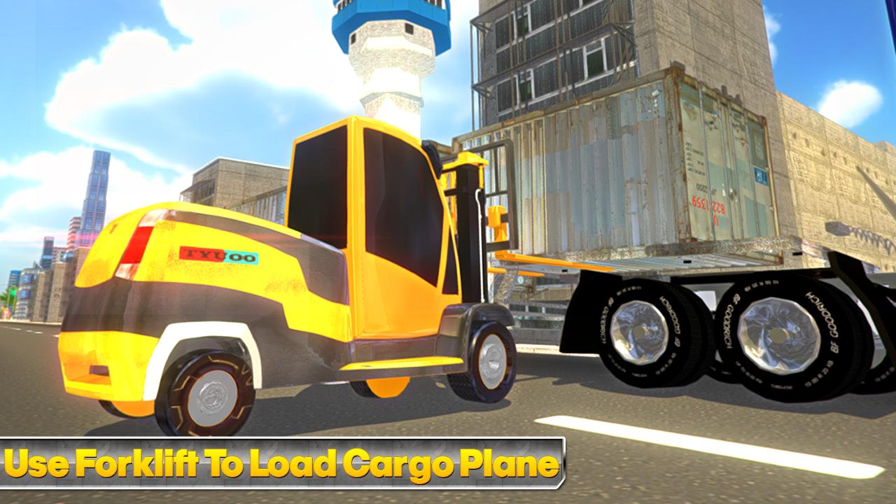 Cargo Plane Transport Truck 3D