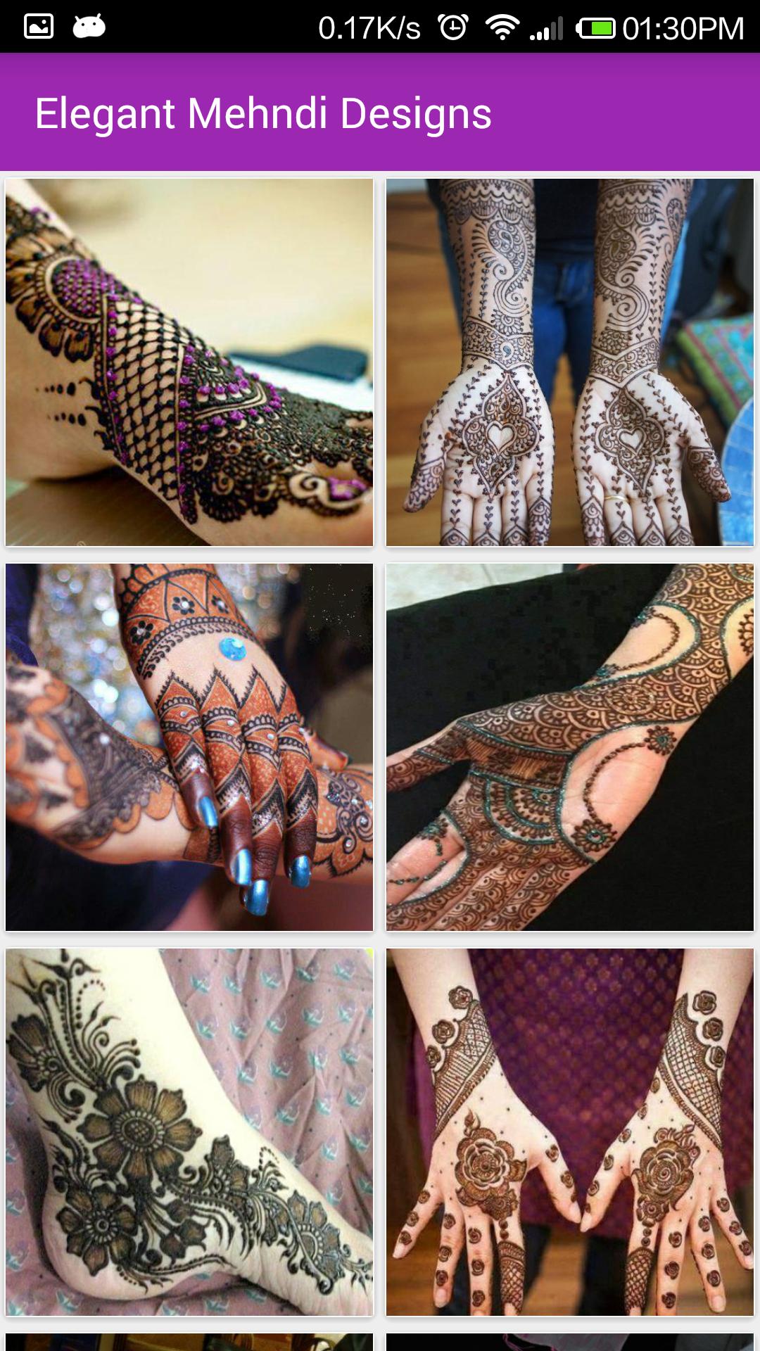 Elegant Mehndi designs