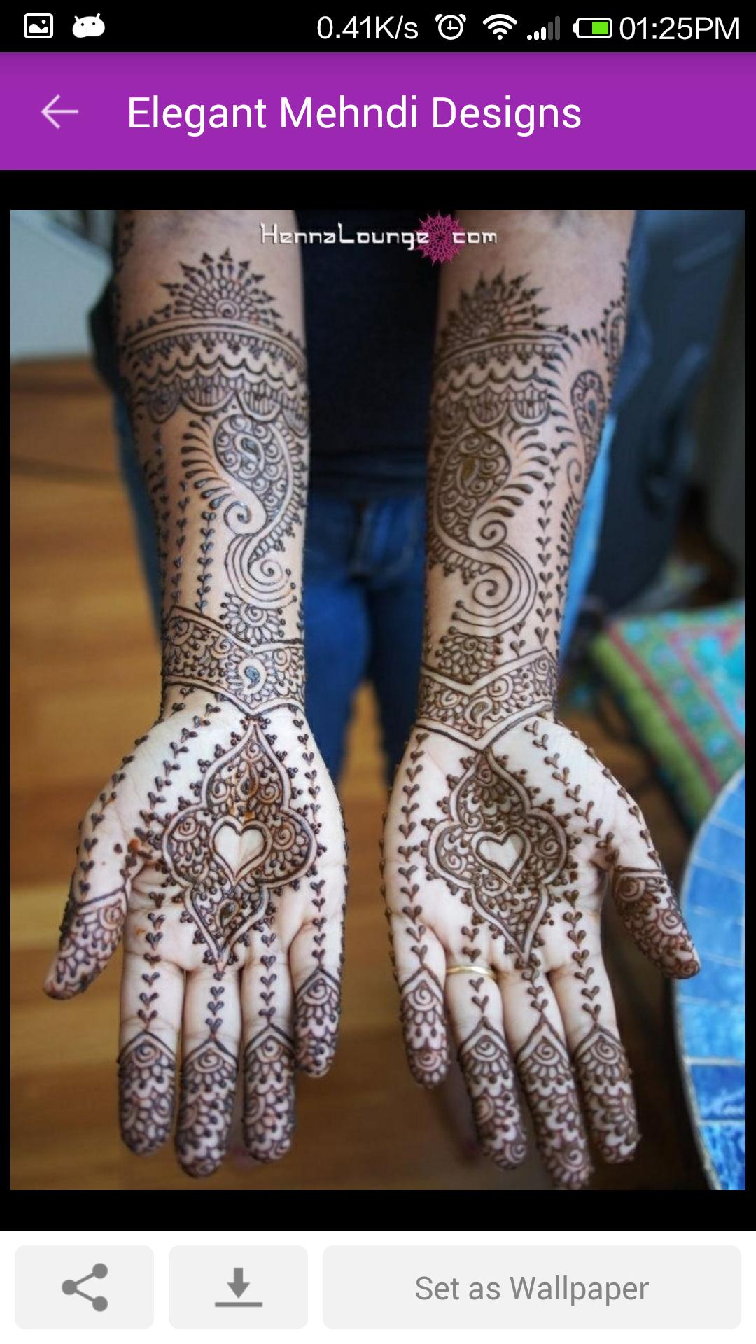 Elegant Mehndi designs