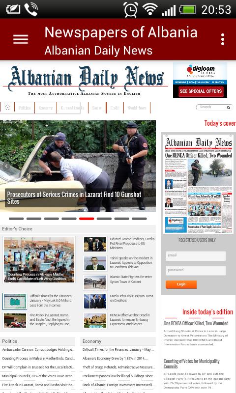 Albania Newspapers