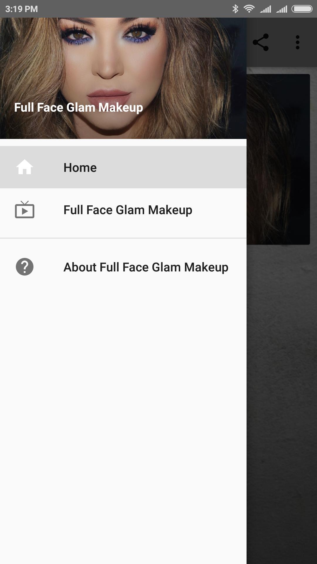 Full Face Glam Makeup