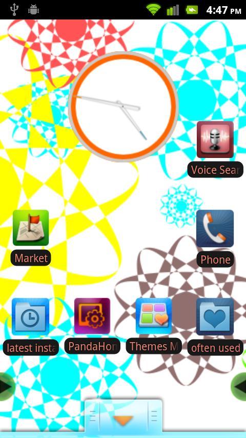 Panda Home Painted Flowers